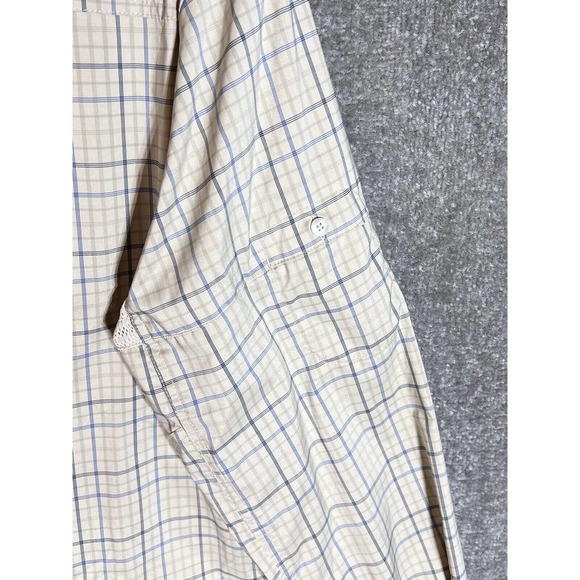 REI Long Sleeve Plaid Button Up Shirt Mens Size Large Stretch Vented Pockets - Picture 8 of 10